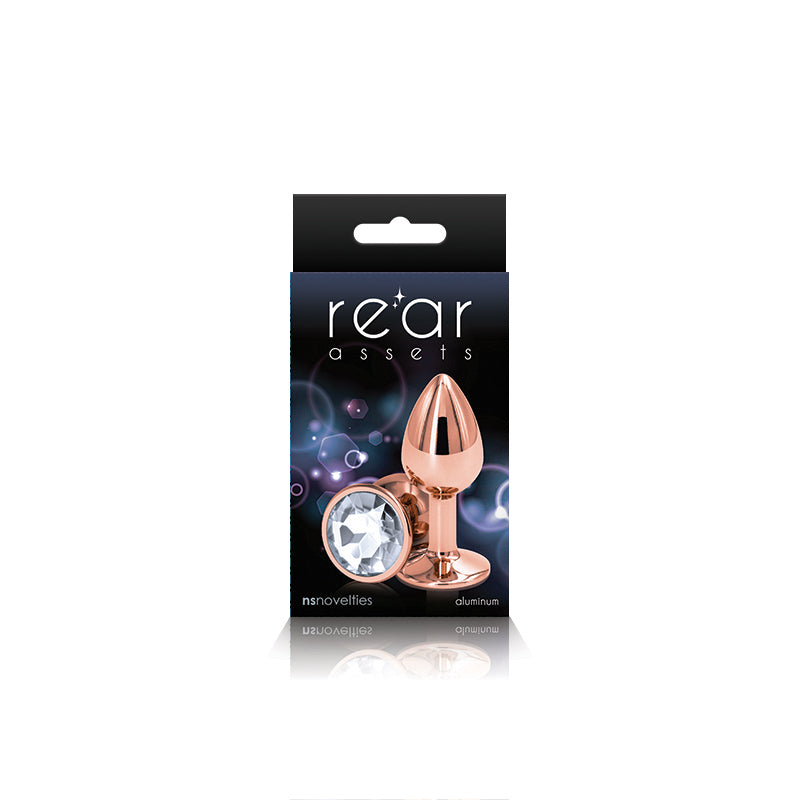Rear Assets Gem Plug Rose Gold-Small Round
