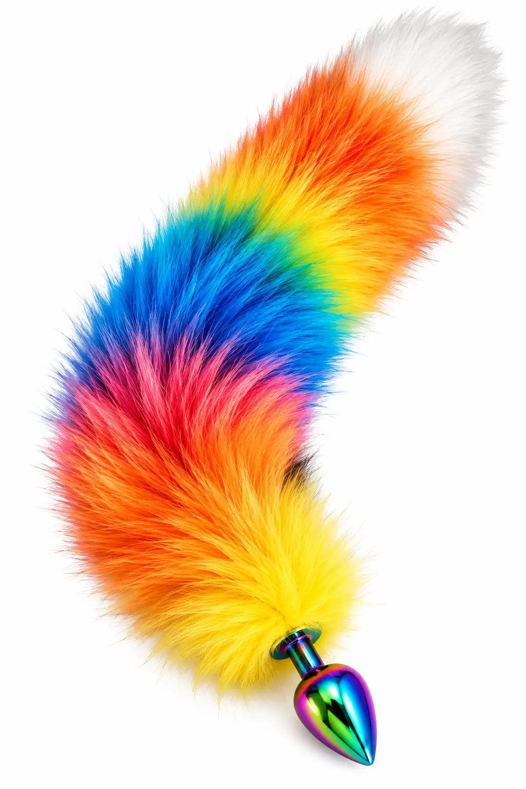 Fox Tail - Small - Sunset Rainbow