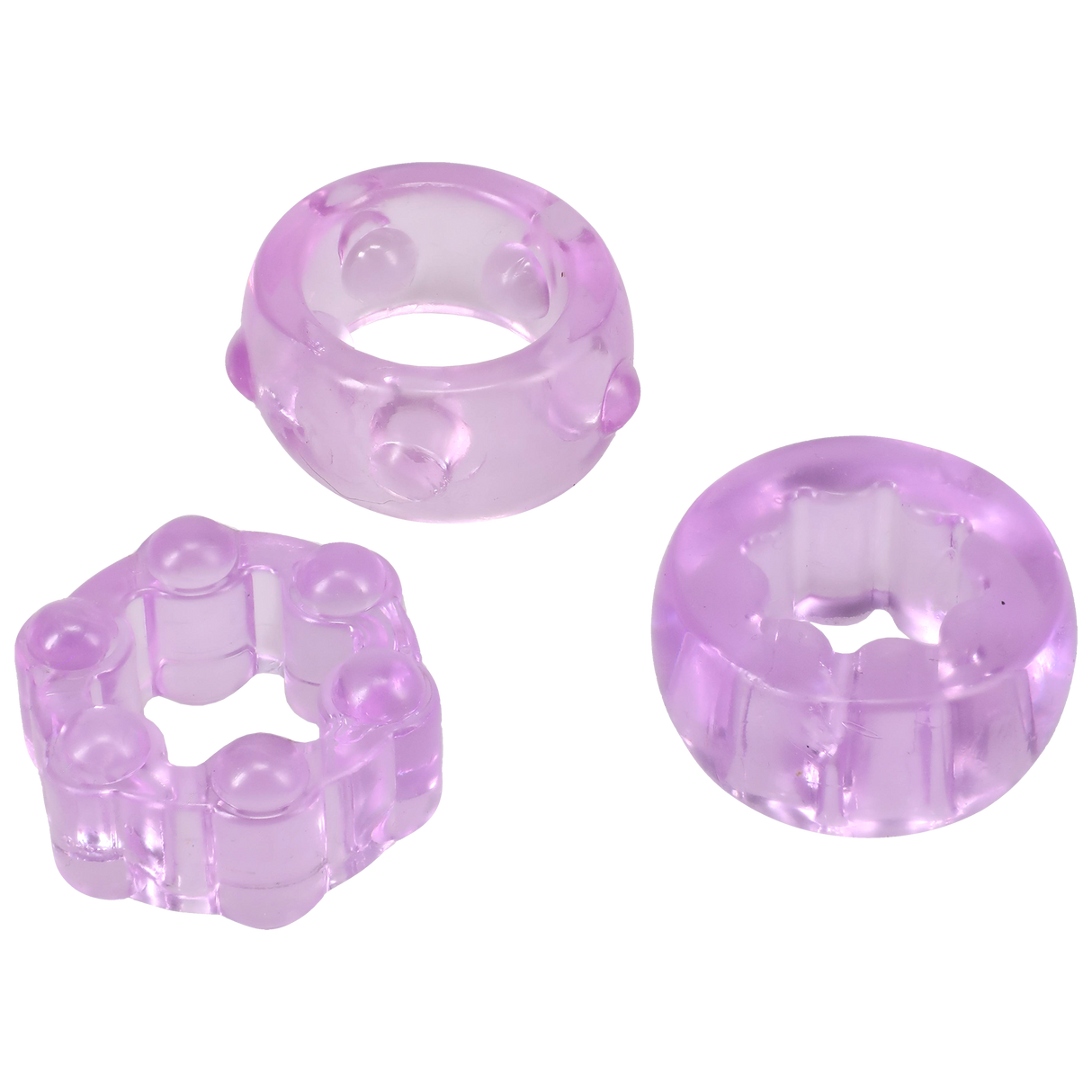 Crystal Jellies Performance Ring Set - Purple