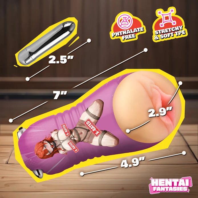 Hentai Fantasies Vibrating Stroker: Shibari Girl Misato