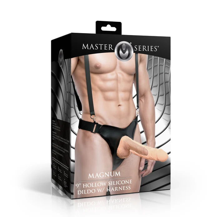 Master Series Magnum 9" Hollow Dildo Harness