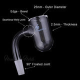 Honeybee Herb: (Black) Honey Bevel Deep Bowl (14mm - 90°)