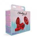 Cheeky Charms Rechargeable Vibrating Small Red