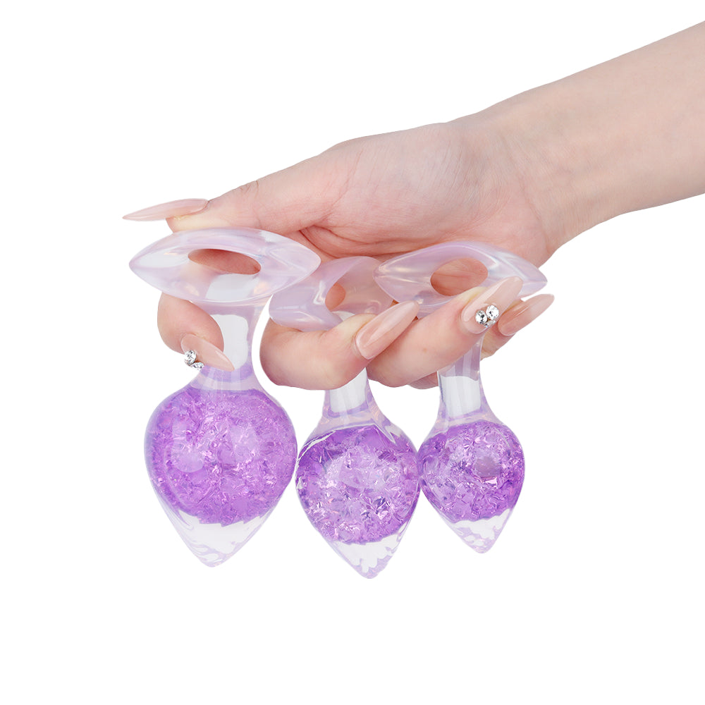 Luxe Prism Anal Plug - Small - Purple