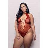 Just Kissed Plunge Halter Teddy
