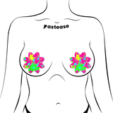 Pasties: Neon Pink Graffiti Splatter