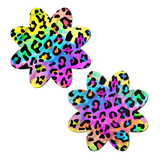 Pasties: Rainbow Cheetah Leopard Petal