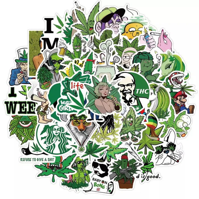 Cannabis Stickers B - Assorted