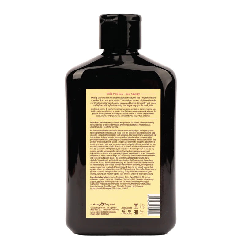 Earthly Body at Night Massage-Wild Pink Rose 8.4oz