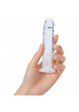 RealRock Crystal Clear 5" Dildo - Translucent