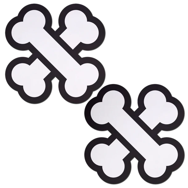 Pasties: White Crossbone