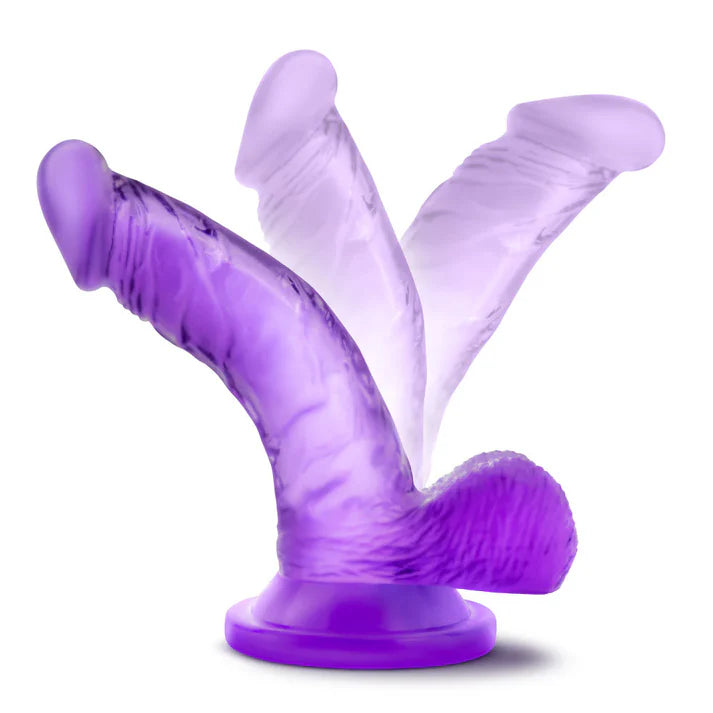 Naturally Yours 4" Mini Cock - Purple