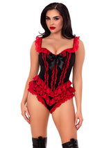 Ruffle Bodysuit w/Bow Accent