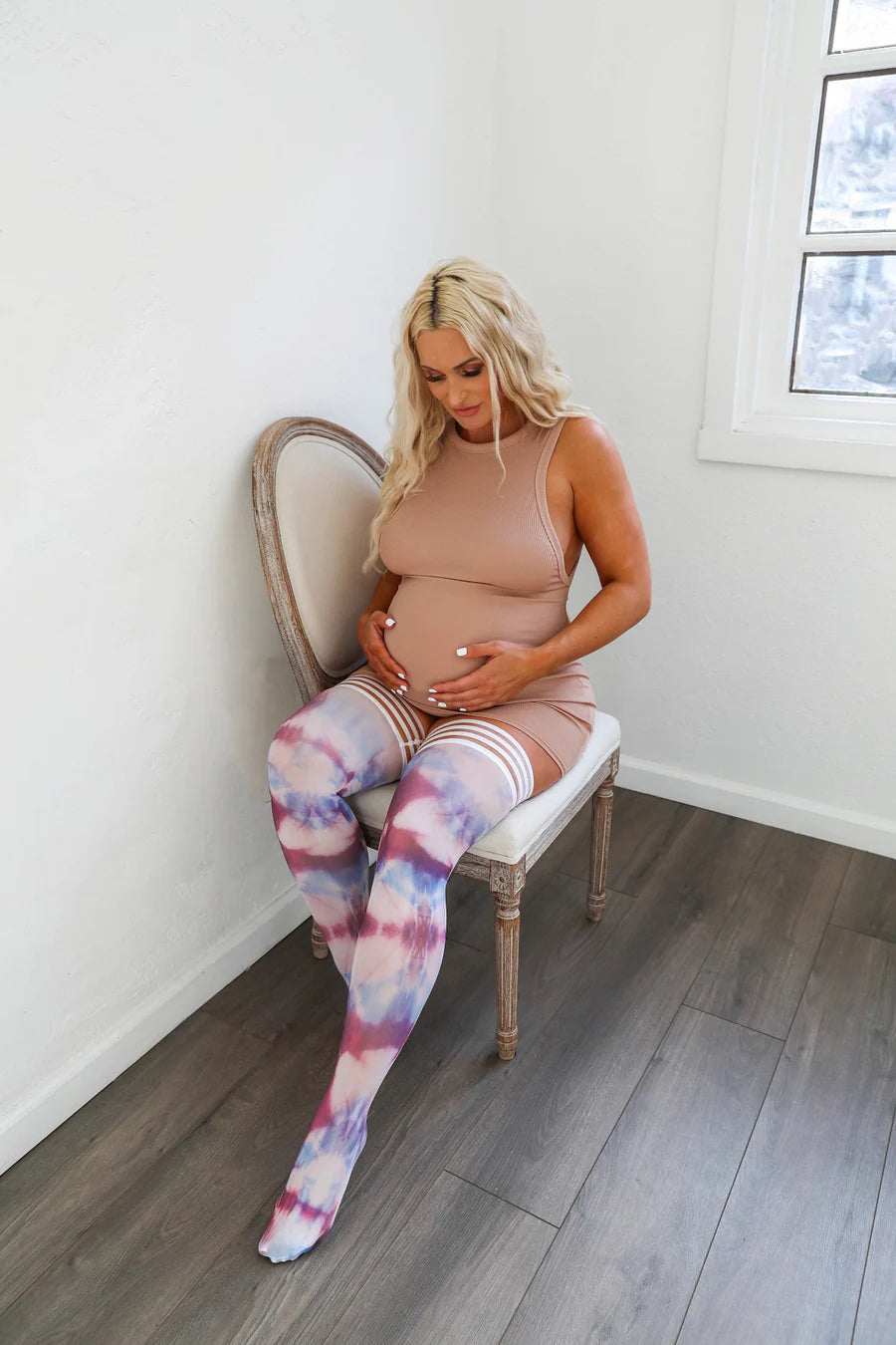 Madisen Tie Dye Thigh High