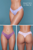 Mila Thong 3 Pack- XL