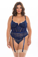 Curvy Adrienne Merrywidow Corset Set 1X