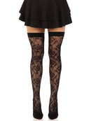 Wild Rose Net Thigh Highs- One Size