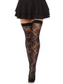 Wild Rose Net Thigh Highs- One Size