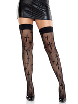 Worship Me Thigh Highs- One Size Black
