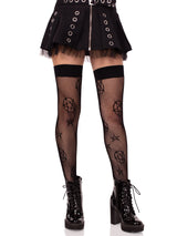 Occult Net Thigh Highs- One Size