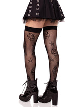 Occult Net Thigh Highs- One Size