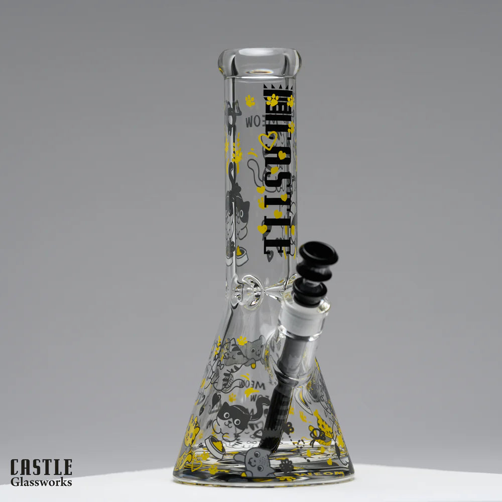Castle Glass: 12" Charming Kitty (9mm Thick)