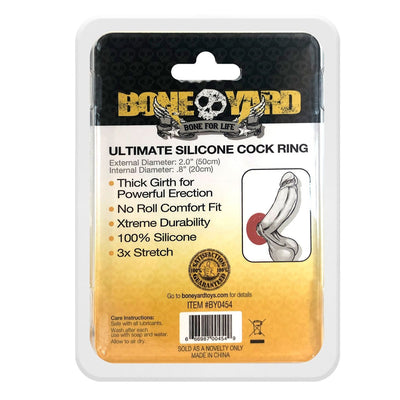 Ultimate Silicone Cock Ring-Red