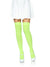 Luna Thigh High Stockings- One Size Neon Green