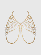 Pearl & Chain Draped Bralette