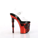 Shoe: 8" Bone Heel w/LED Ankle Strap