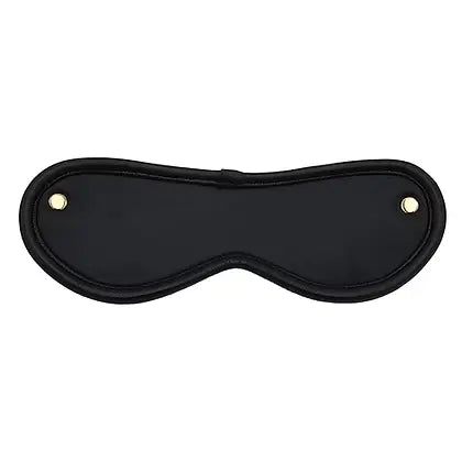 Rouge Leather Blindfold w/Gold Accent