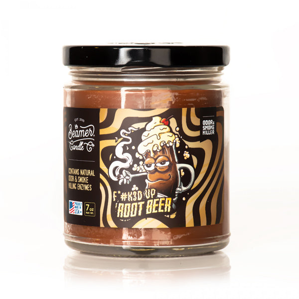 Candle: Beamer 7oz-F*#k3d Up Root Beer