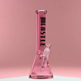 Castle Glass: 14" Luxe Electroplated (7mm Thick - Pink)