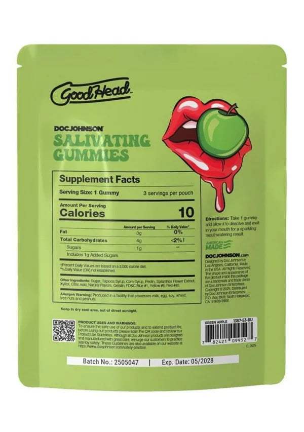 GoodHead Salivating Gummies-Green Apple