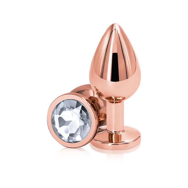 Rear Assets Gem Plug Rose Gold-Medium Round