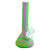 8" Silicone Beaker Green/Purple