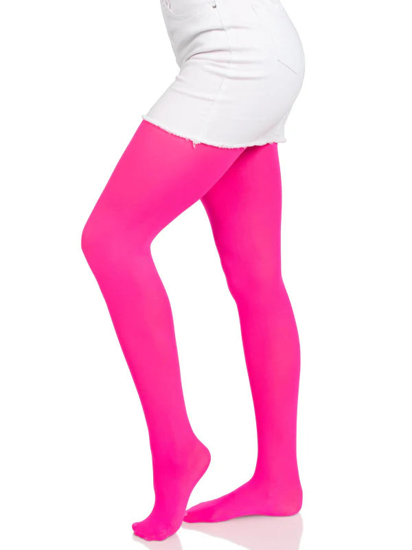 Ari Nylon Women's Tights- One Size Neon Pink