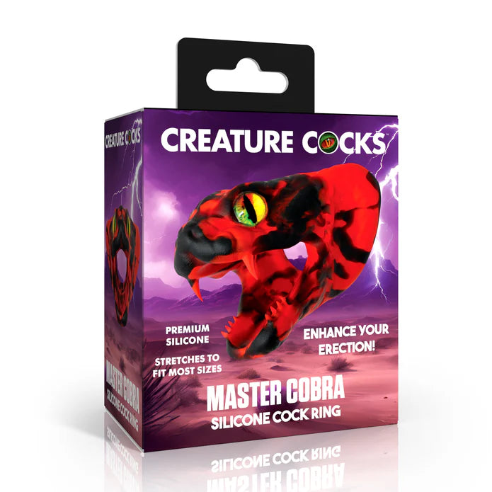 Creature Cocks Master Cobra Cockring - Red