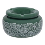 Fujima: Moroccan Ceramic Ashtray (Garden Green)