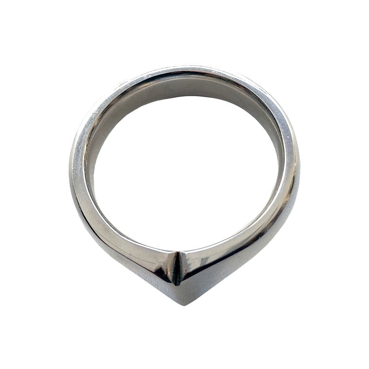 Rouge Stainless Steel Taj Crown Ring