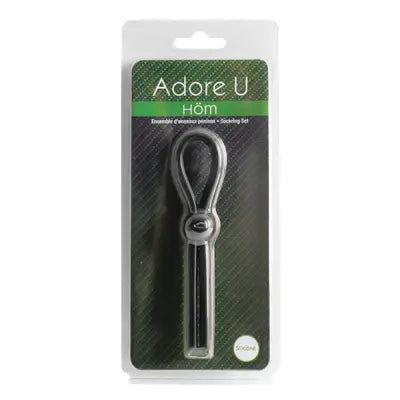 Adore U Hom Lasso Ring - Black