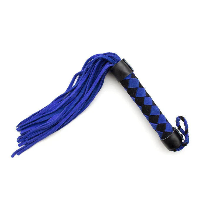 Genuine Leather 15" Flogger-Blue