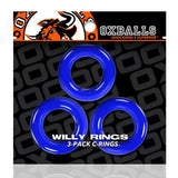 Oxballs Willy Rings 3pk - Blue