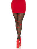 Cherry Pie Dotted Tights- One Size