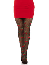 Cherry Pie Dotted Tights- One Size