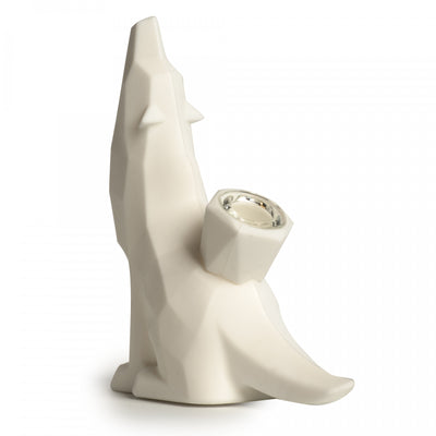 Bong: LIT Silicone Wolf Bubbler-White