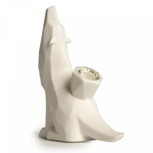 Bong: LIT Silicone Wolf Bubbler-White