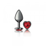 Cheeky Charms Plug Gunmetal-Medium Heart
