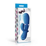 BANG! Flexible Thick Silicone Rabbit Vibrator - Blue