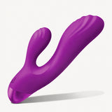BANG! Flexible G-Spot Silicone Rabbit Vibrator - Purple
